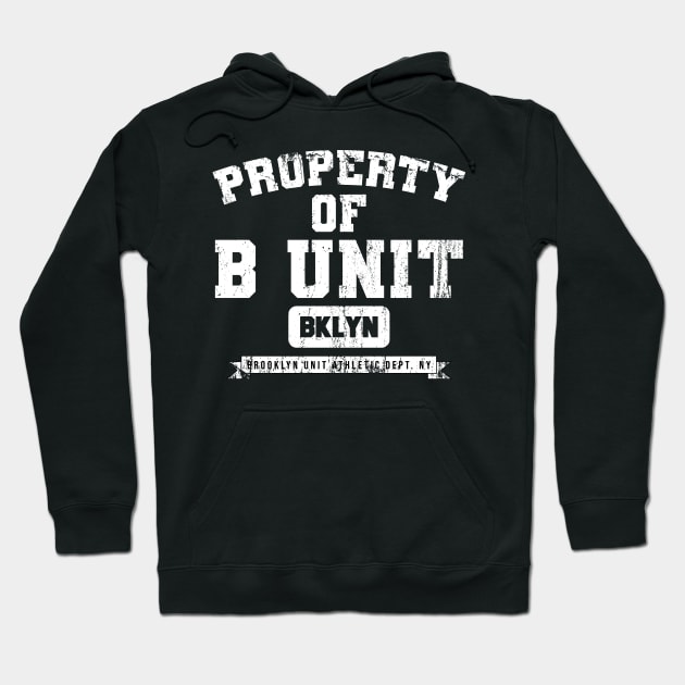 Brooklyn Bed Stuy New York Bklyn Basketball B Unit Grunge Hoodie by The Shirt Genie